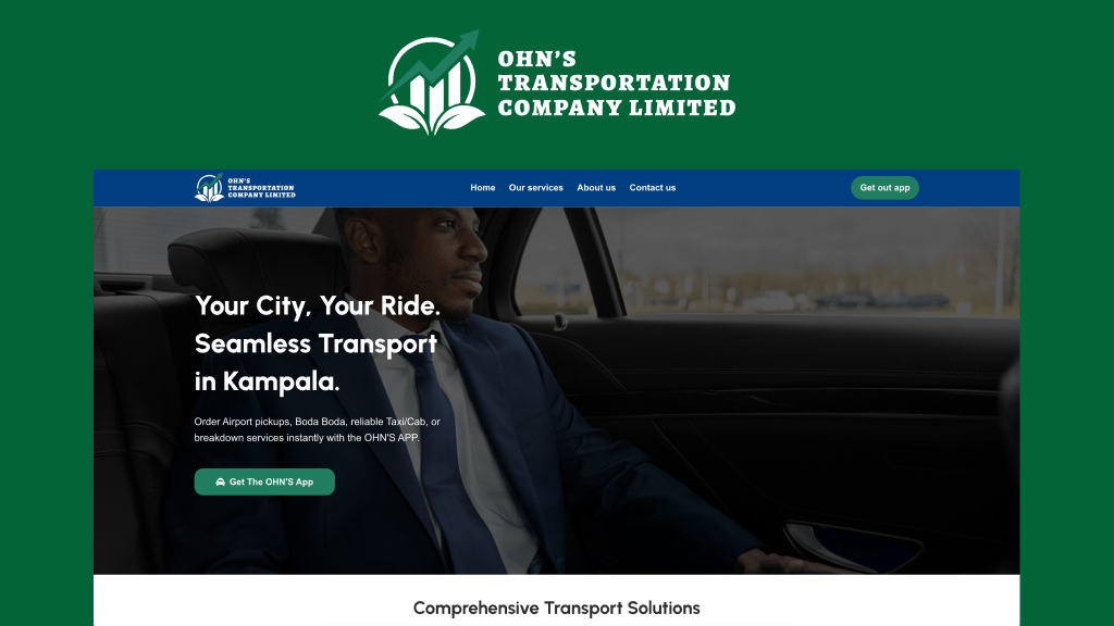 OHN'S Transportation Company Website