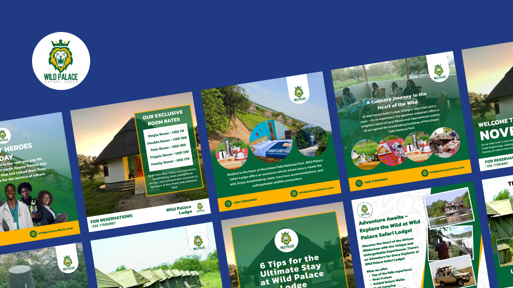 Wild Palace Safari Lodge Social Media Designs